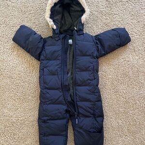 GAP navy Baby Snowsuit with Hood